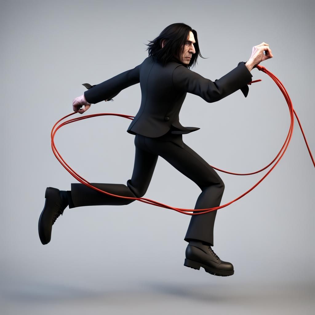 Snape Plays Jump Rope: 3D Artstation Style