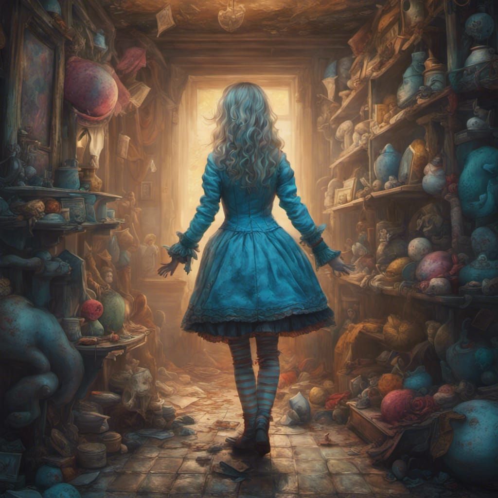 Alice in Wonderland Asylum: Hyperrealistic Horror