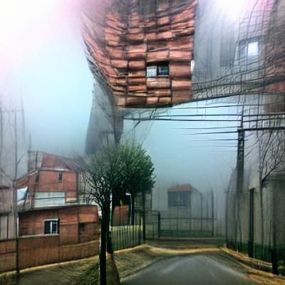 Eerie Dark Fantasy Horror Scene