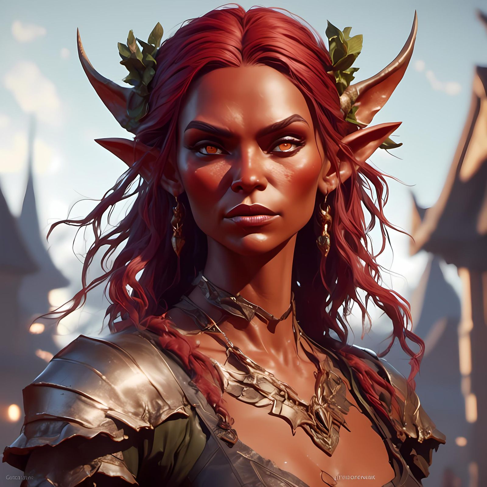 Female Red Goblin Beauty