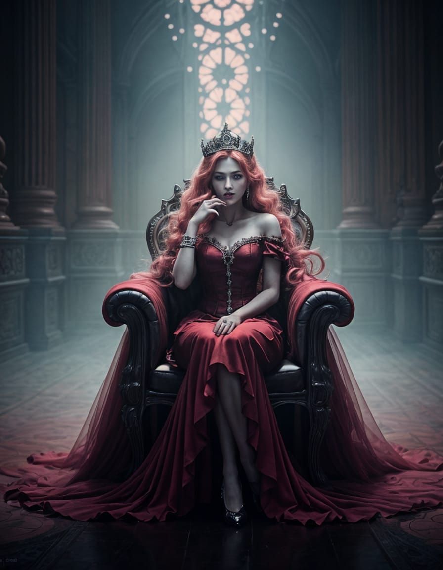 Ethereal Vampire Princess Peach in a Cinematic Masterpiece