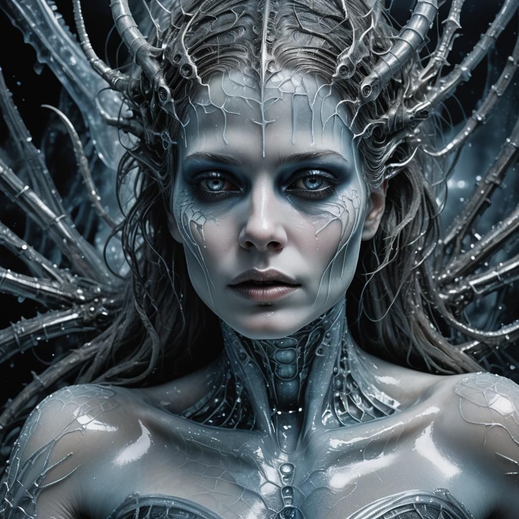 Eerie Dystopian Surrealism: Frozen Fairy