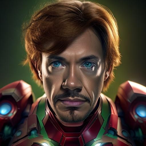 Shaggy Rogers as Ironman: Hyperrealistic Concept Art
