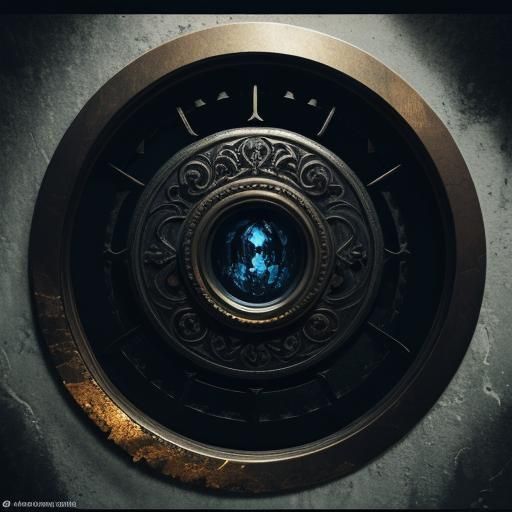 Ornate Onyx Key in Dark Fantasy Style