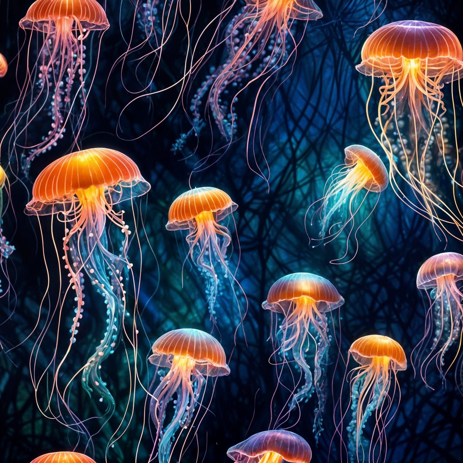 Surreal Bioluminescent Dreamscape