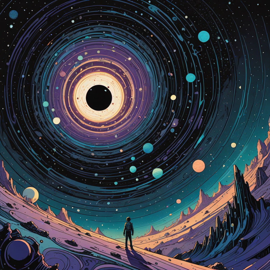 Cosmic Devastation: Black Hole Consumes Lunar Colony