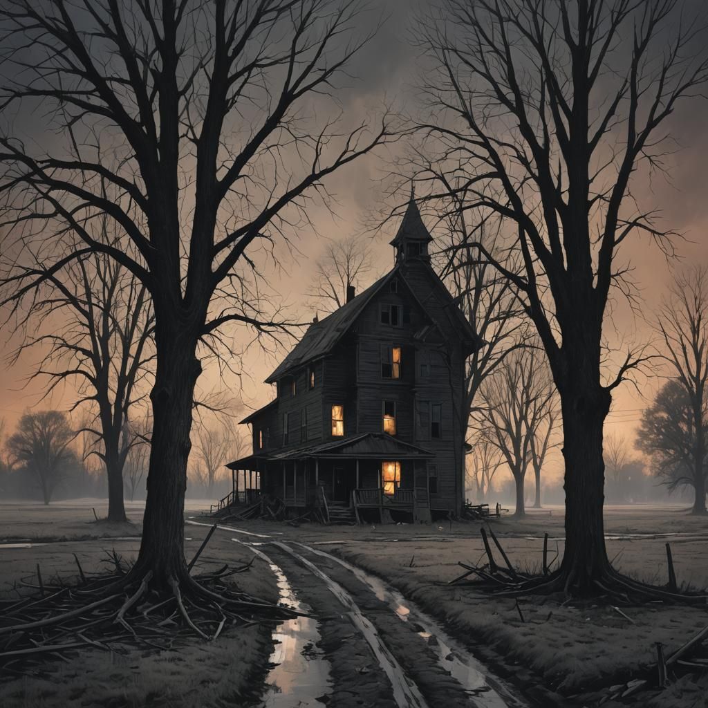 Sinister American Midwest Landscape