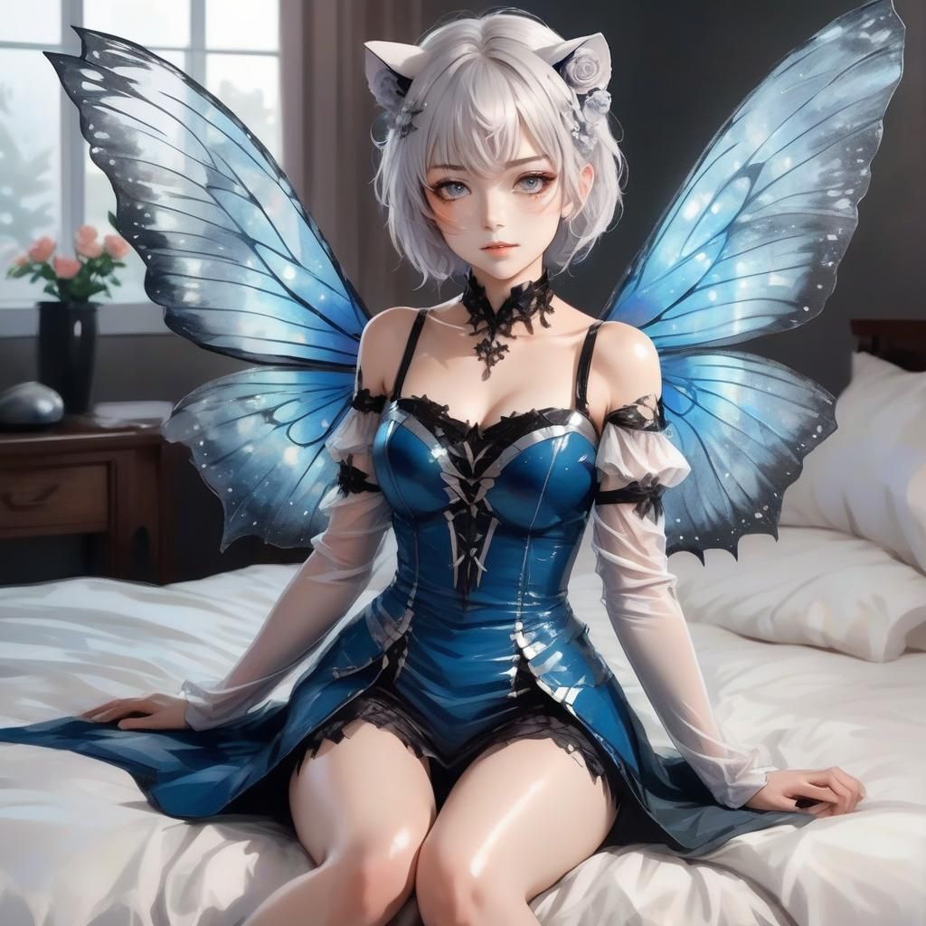 Anime Portrait: 2B in Moonlit Forest