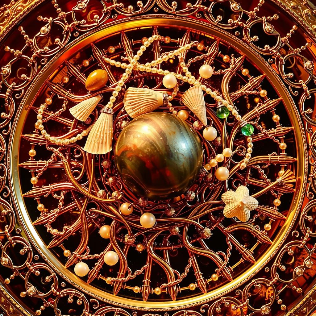 Opulent Treasures: Pearls, Gems, and Glass Art