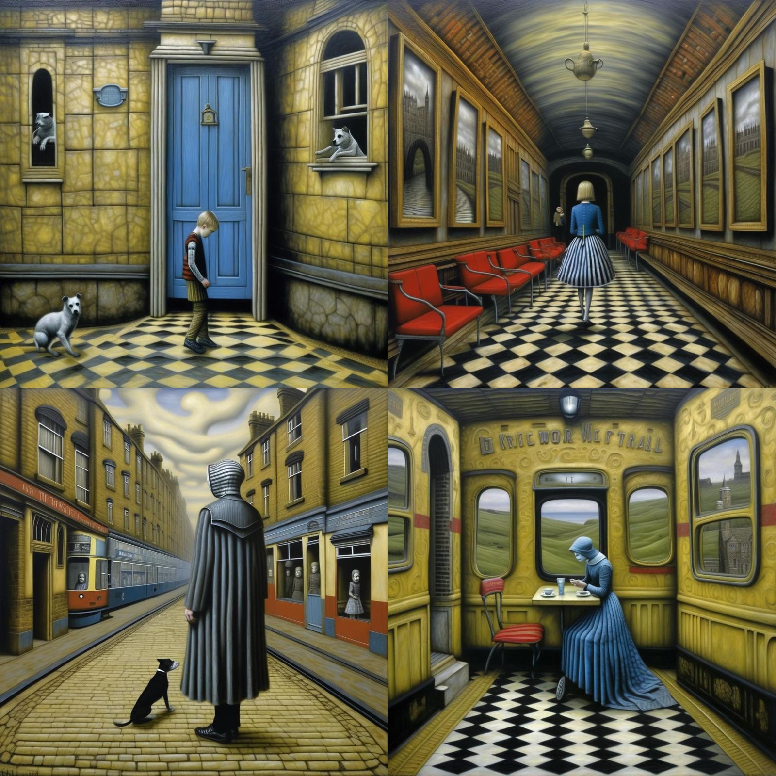 Surrealist Dreamscape Painting