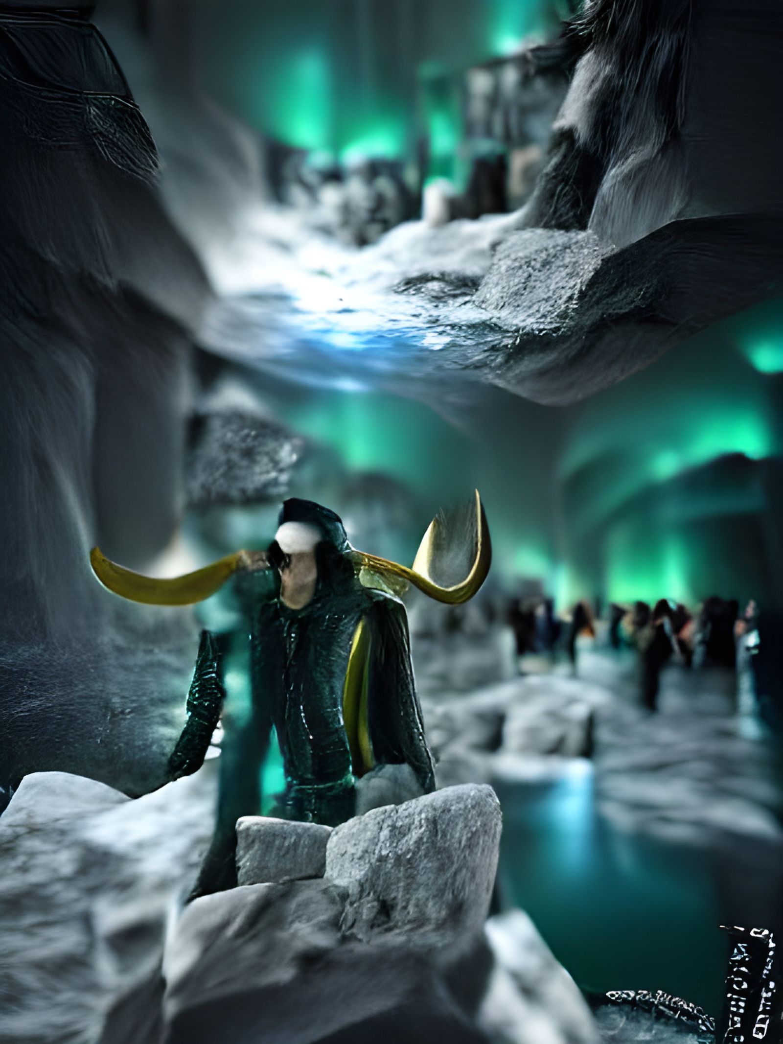 Loki's Jotunheim Form: A 3D Render