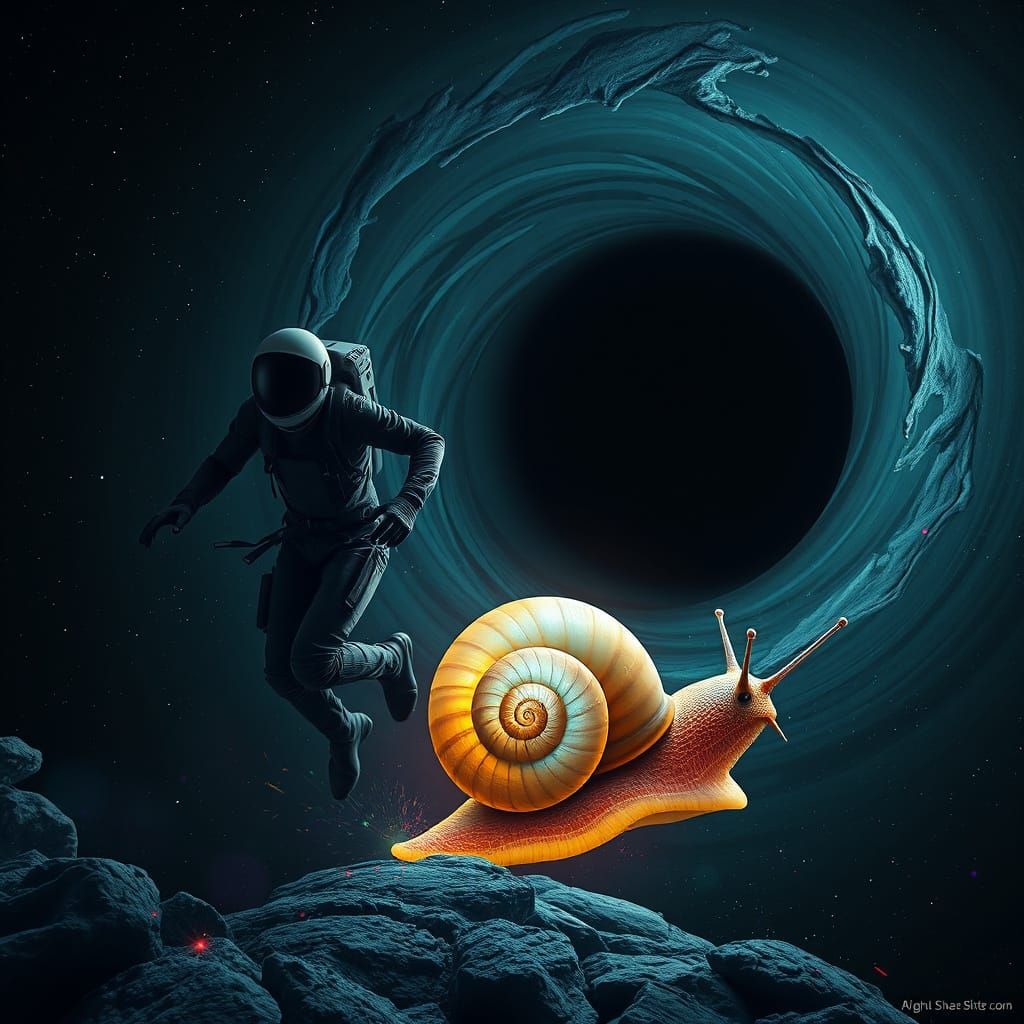 Immortal Man's Flight from Cosmic Snail