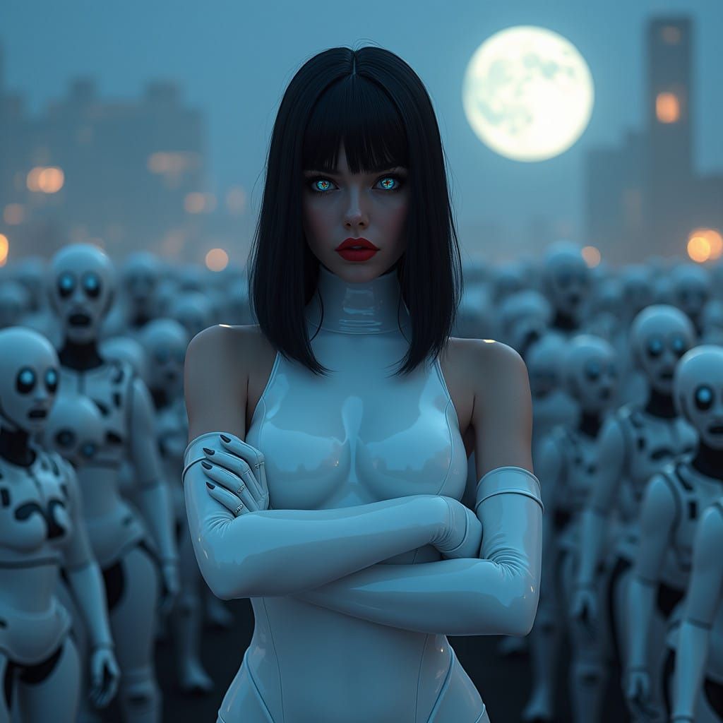 Cyberpunk Goddess: A Mesmerizing Vision of Perfection