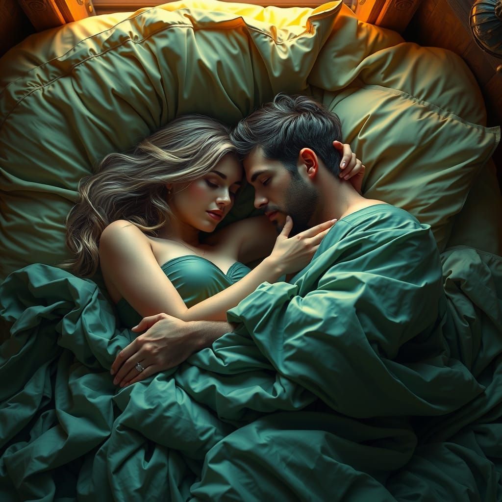 Dreaming Souls in Emerald Elegance