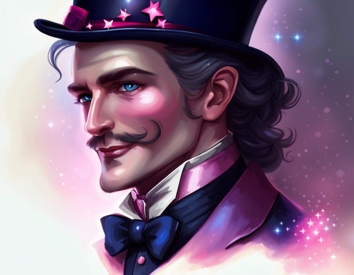 Victorian Gentleman with Jewels and Top Hat