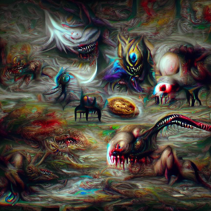 Nightmare Beings Emerge from a Painting