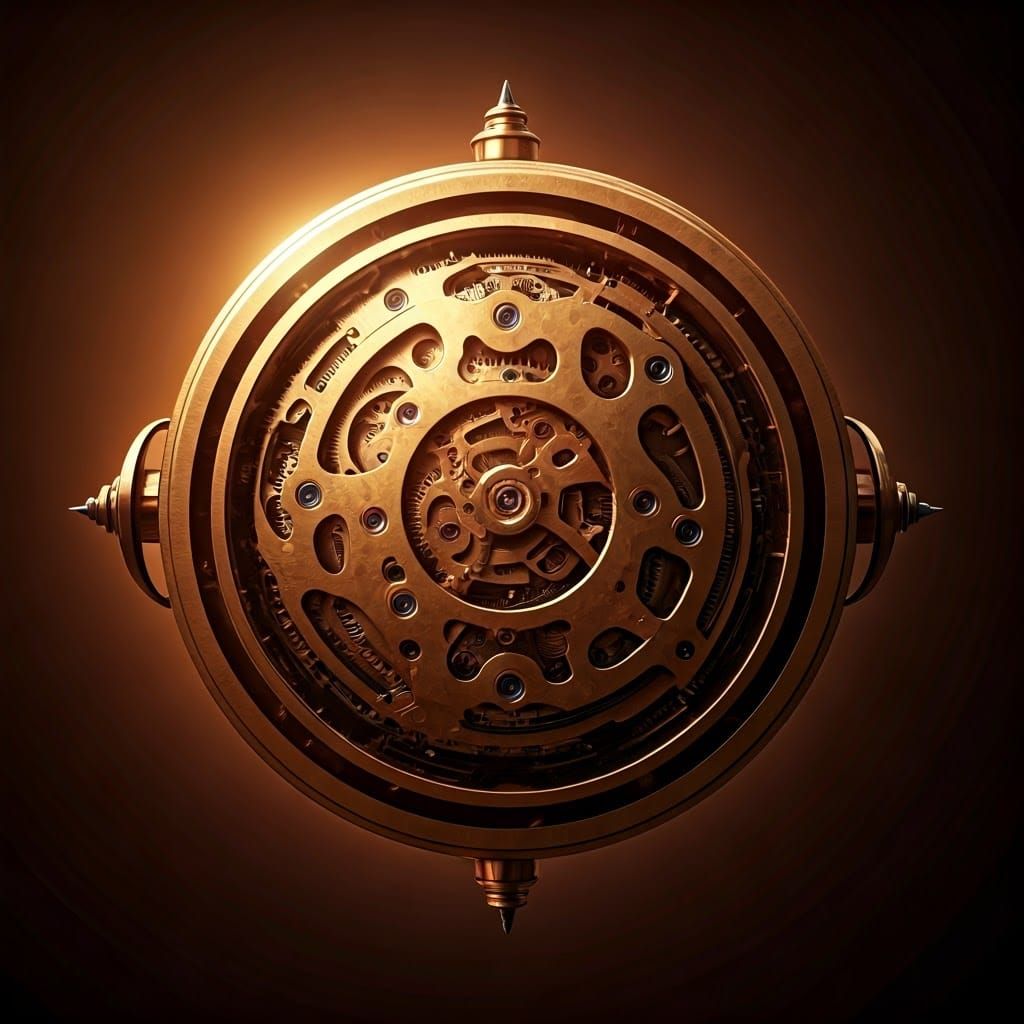 Brass Clockwork Amulet