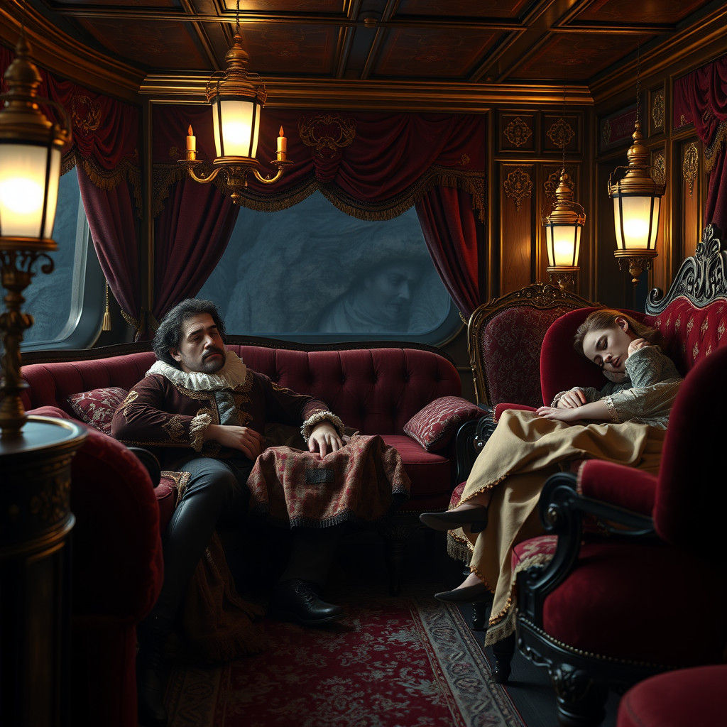 Hamlet in Royal Ship Cabin, Elizabethan Era