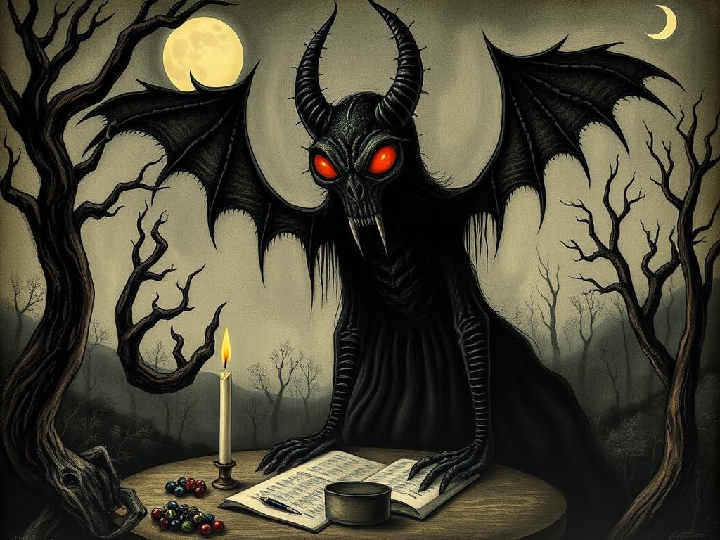 Surrealist Landscape Inspired by Gothic Literature