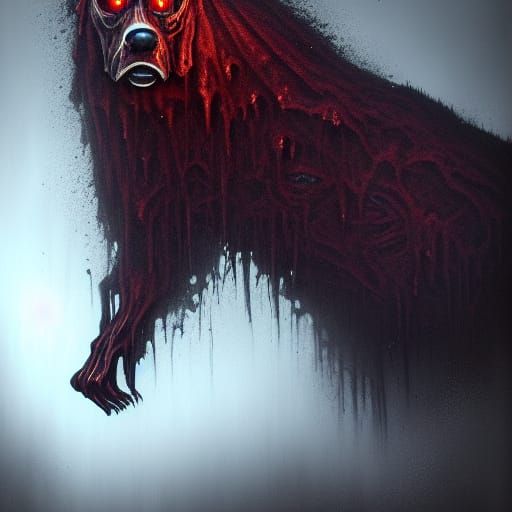 Michigan Dogman: Hyperreal Horror Art Poster