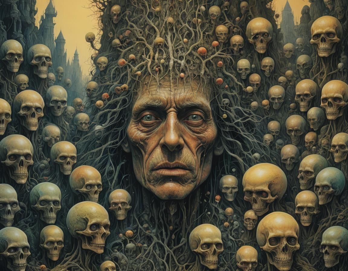 Surreal Portrait in Romantic Fairytale Style