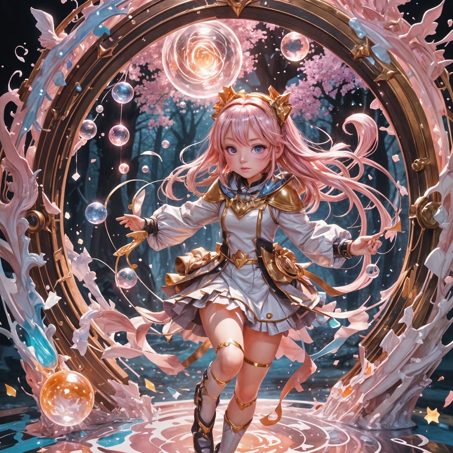 Magical Anime Art Portal Invitation