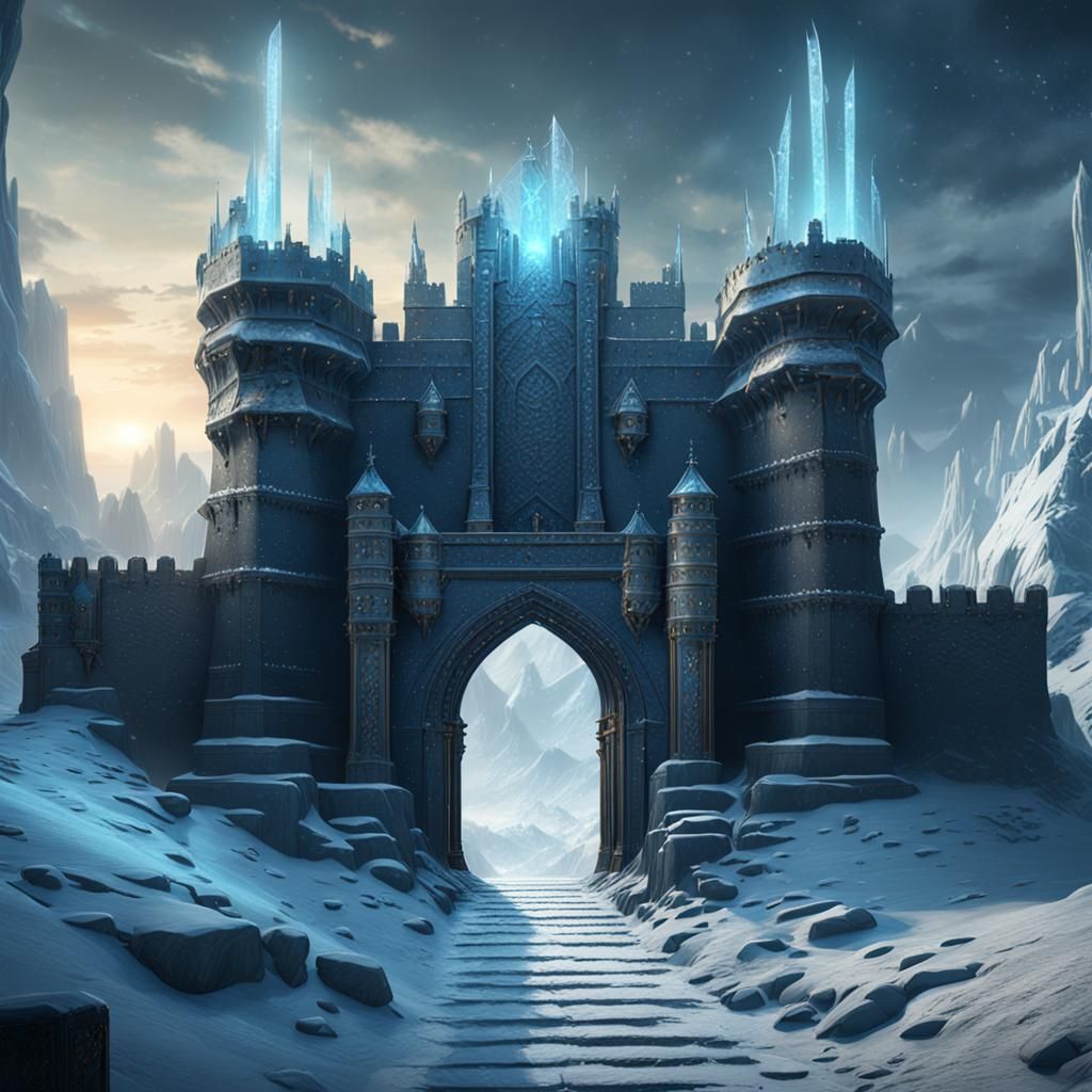 Icy Dimensional Gateway to the Void