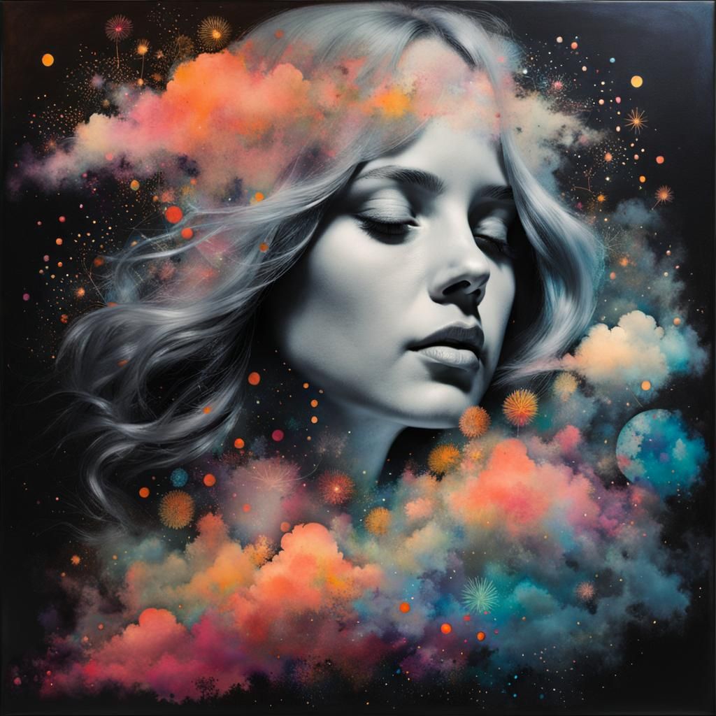 Surreal Dreamer: Nightmarish Double Exposure