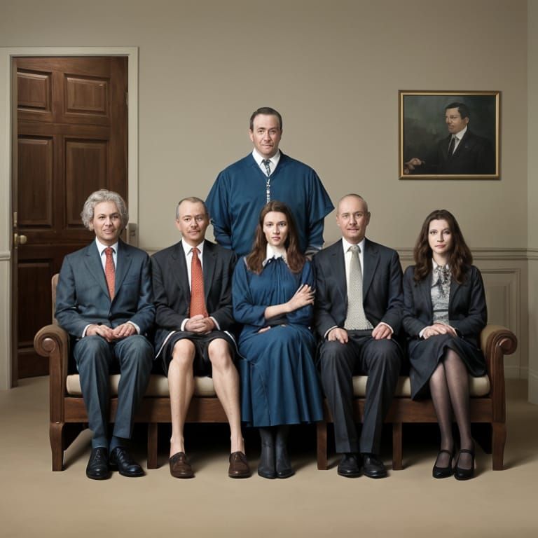 Hyperrealistic Awkward Family Portrait