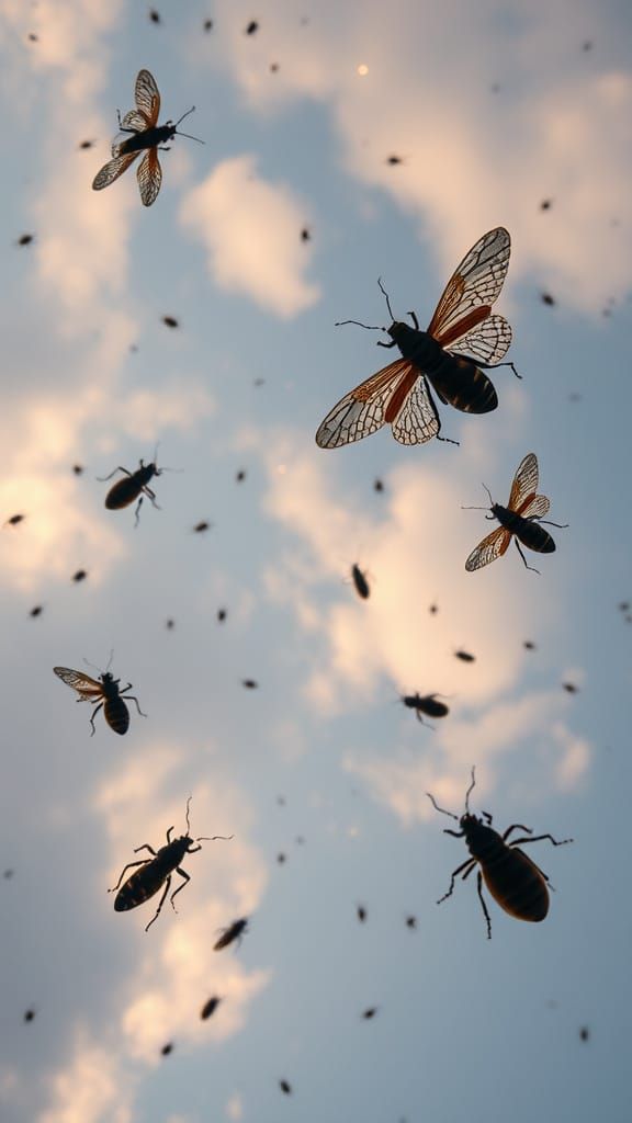 Bizarre Bugs Fluttering in the Sky