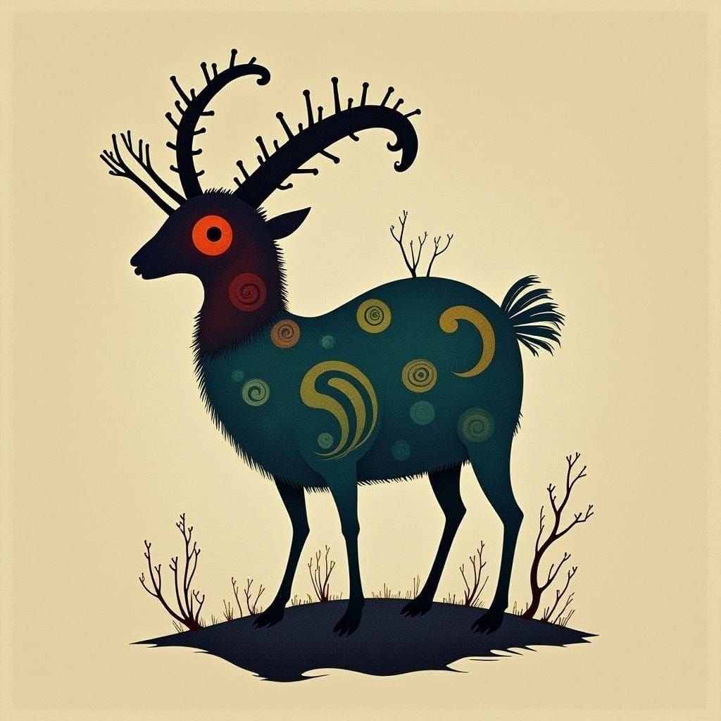 Majestic Mountain Goat Portrait