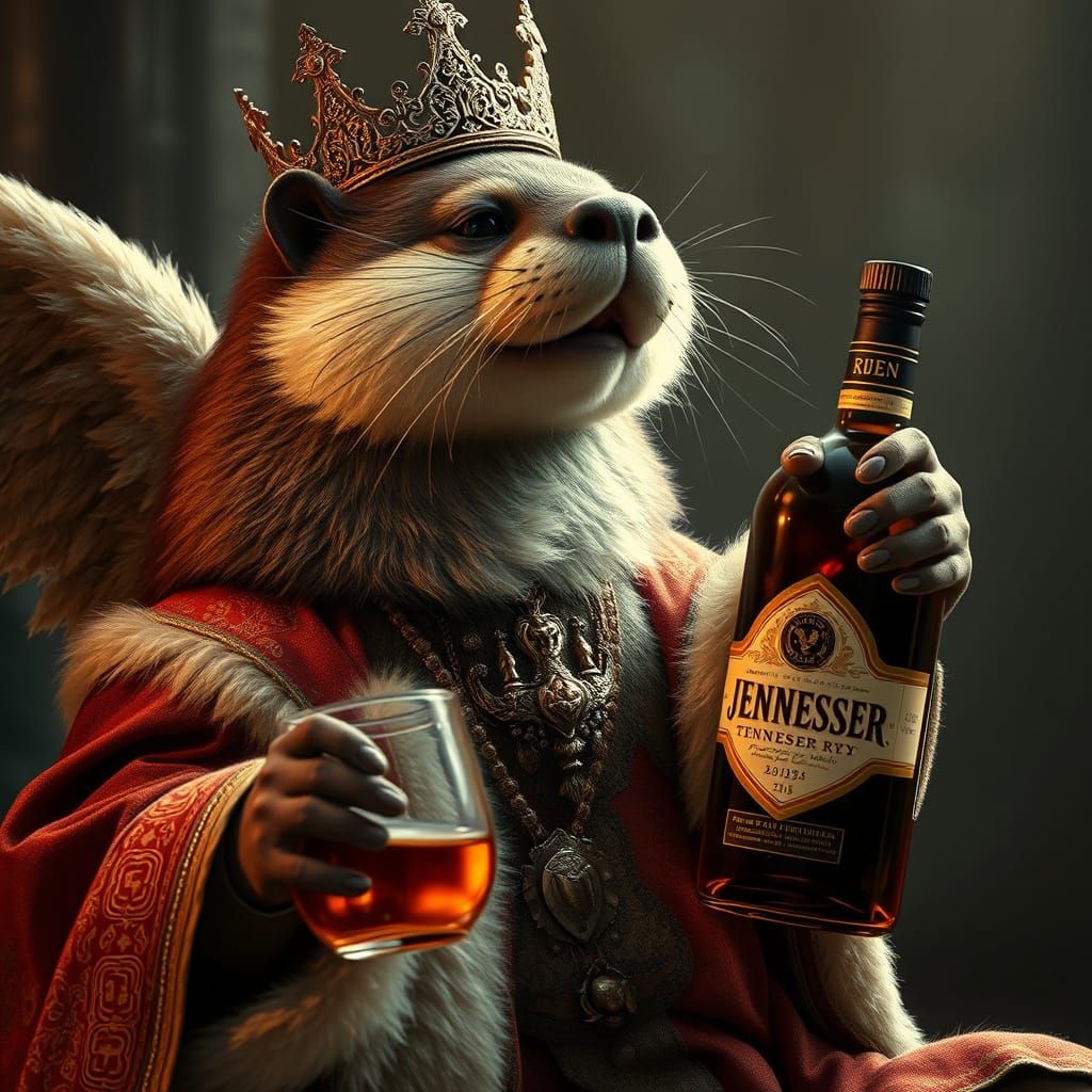 Otter Angel King Points the Way in Hyperrealism