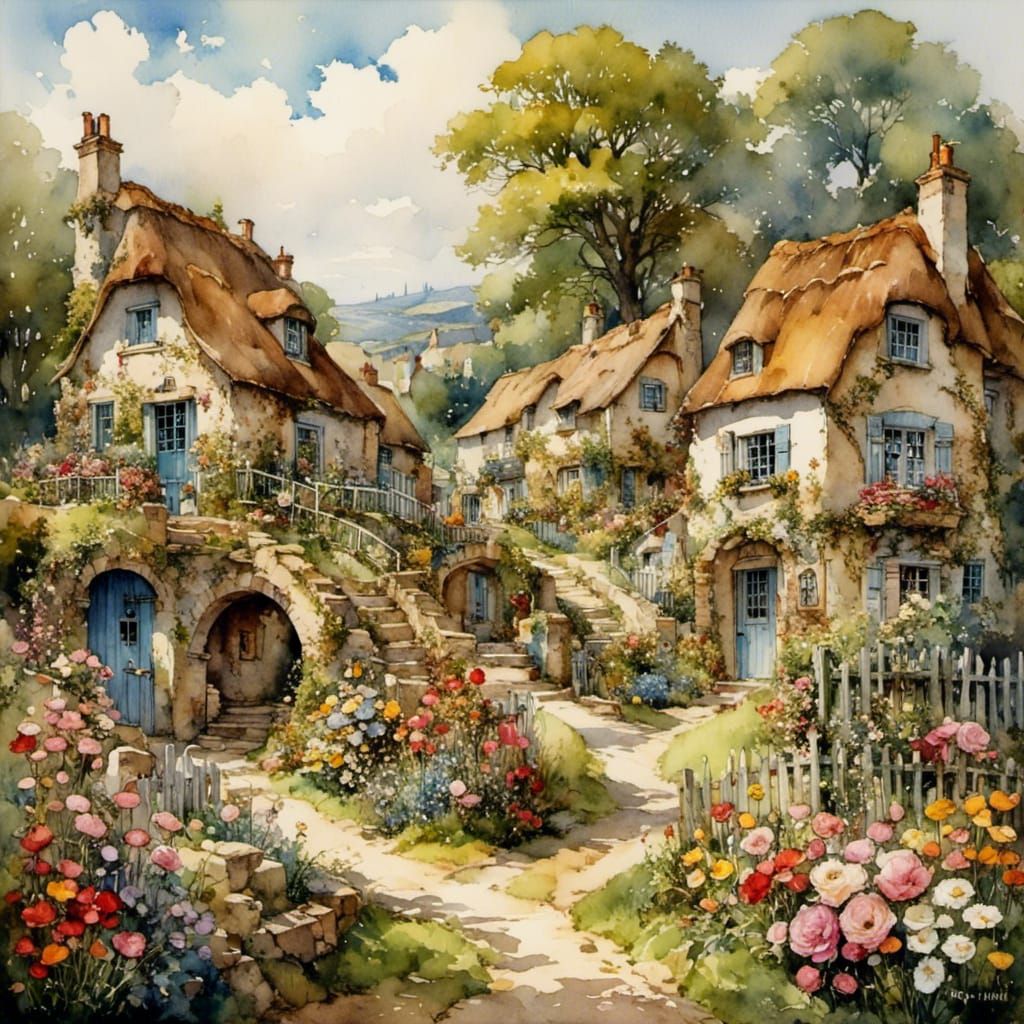 Enchanting Fairy-Tale Scene with Bubbles