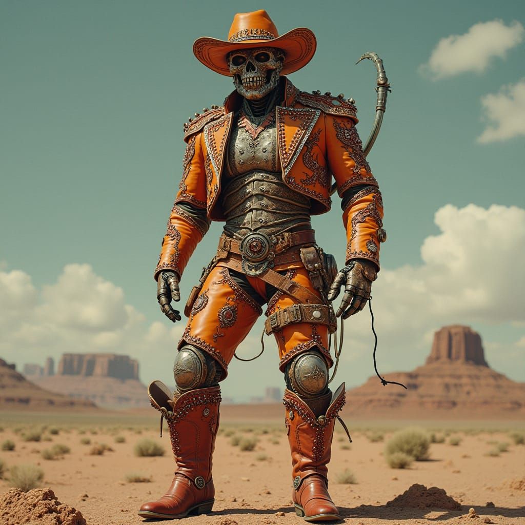 Cyborg in Studded Nudie Suit, Western Style