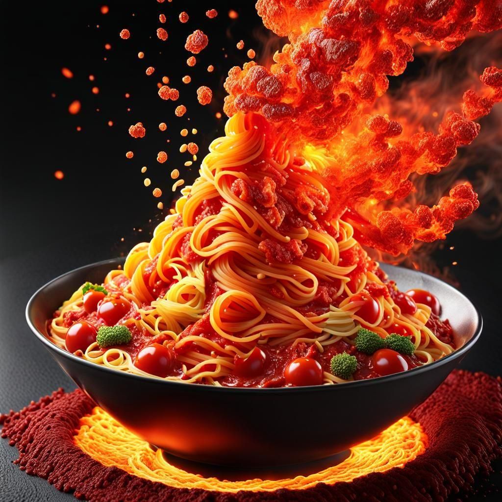 volcano pasta  🌋🍝 some like it hot 🔥