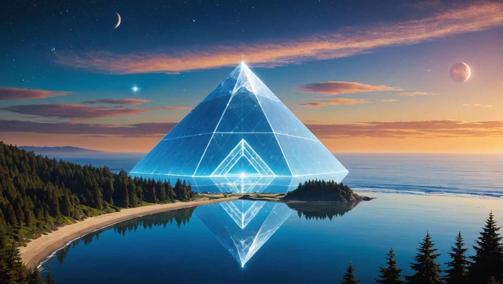 Arcturian Mothership Over Oregon Coast: Cinematic Still