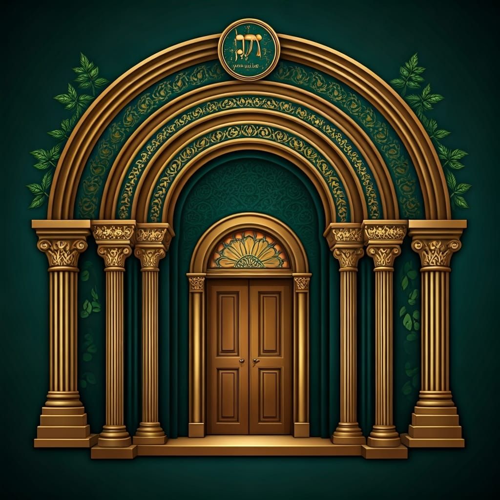 Elegant Logo for Orthodox Jewish Beit Midrash Housewarming