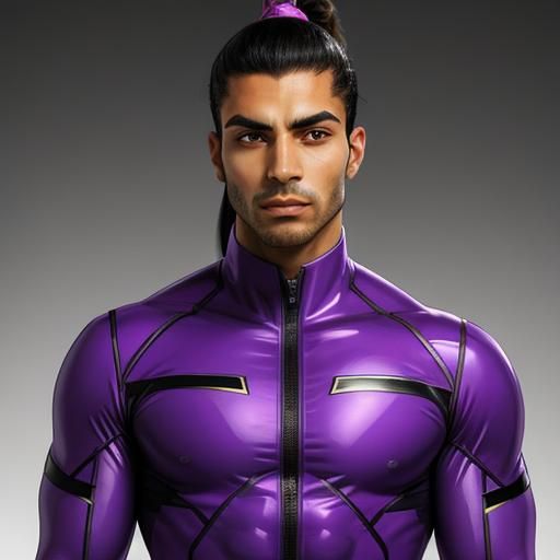 The Rubber-Suit Heroes: Purple Rubber Man