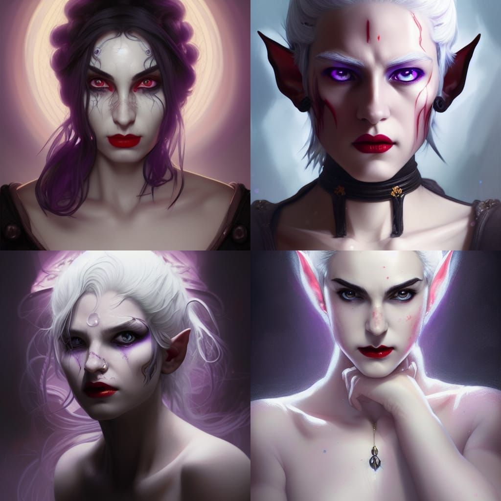 Elven Monk Portrait in Hyperdetailed Digital Art