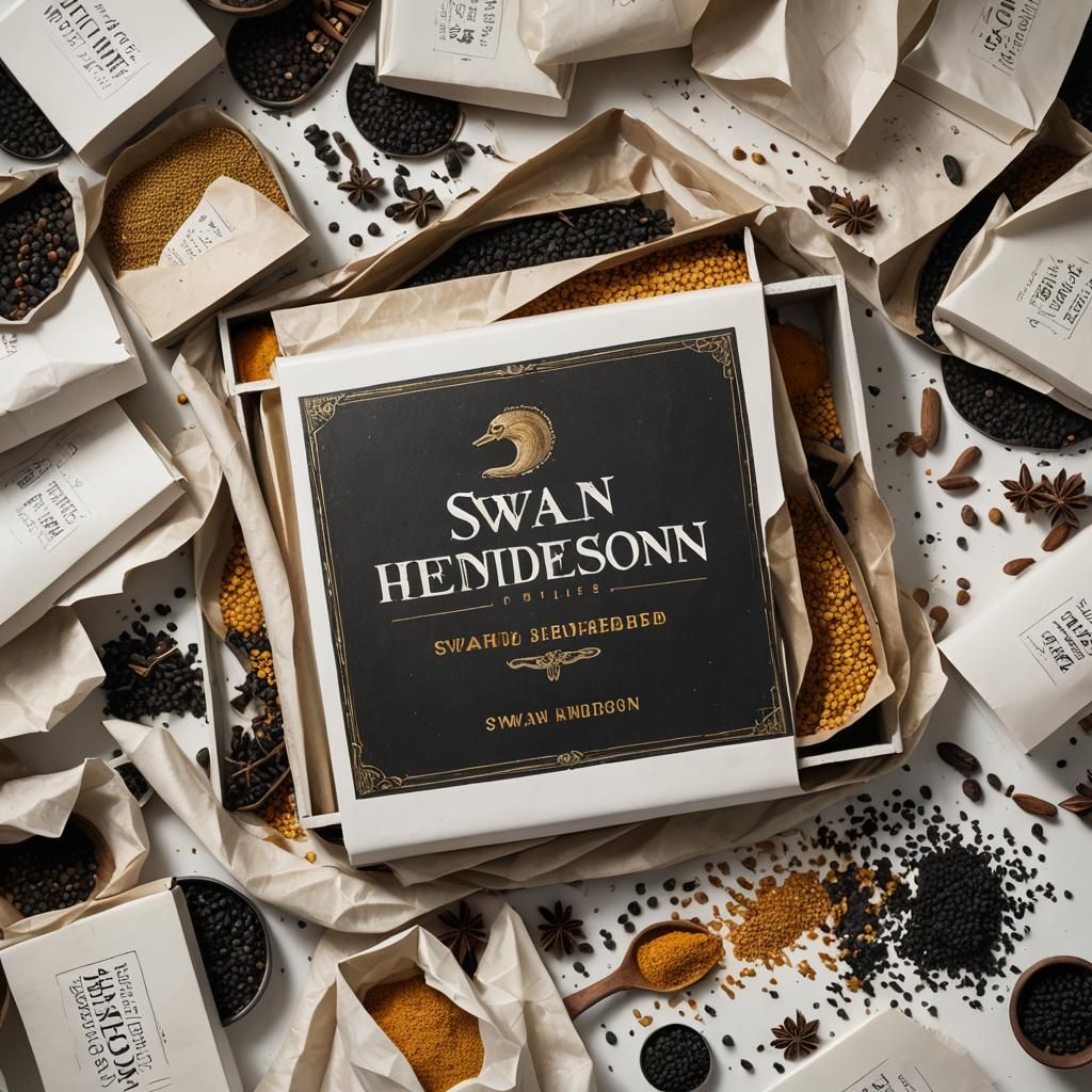 Spices Spill from Box: Detailed Matte Painting