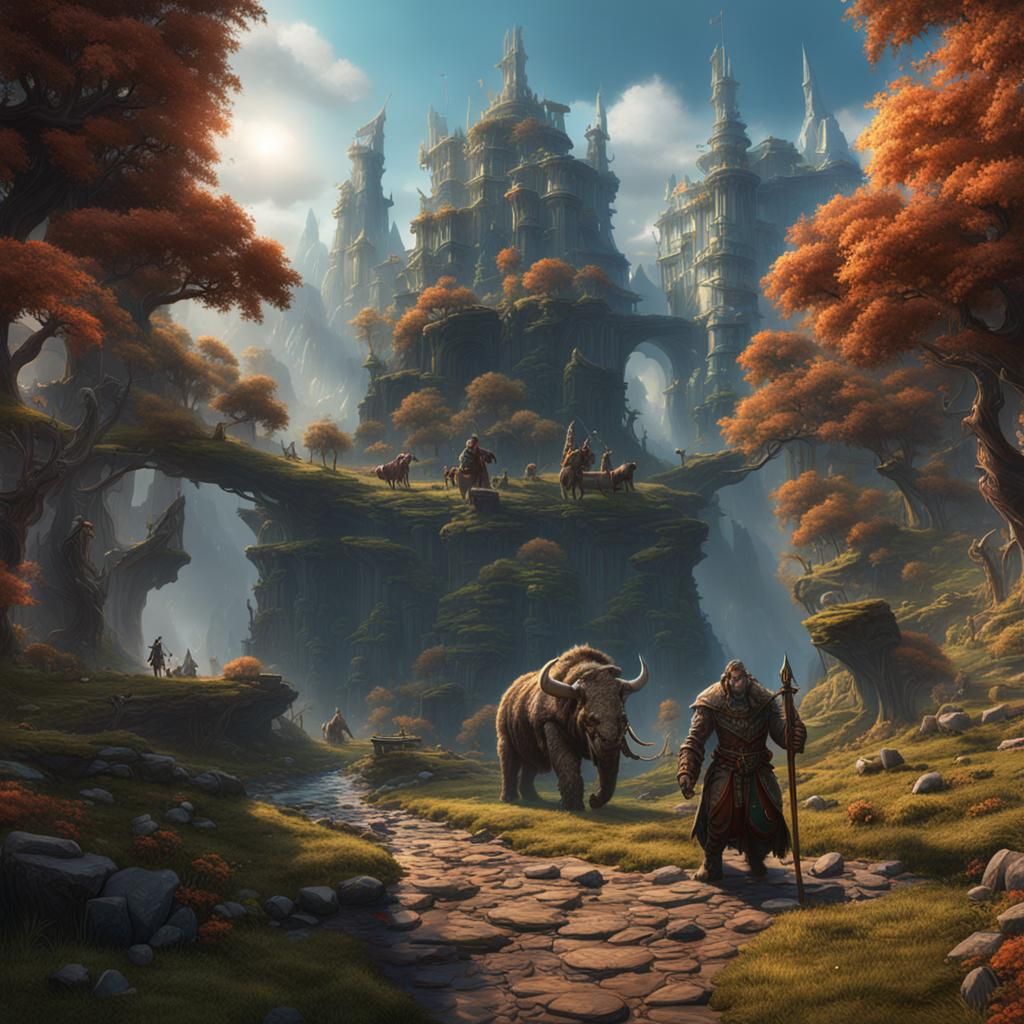 David and Goliath: Detailed Matte Painting