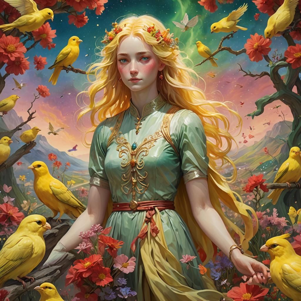 Ethereal Figure in a Dreamscape, Fantasy Art