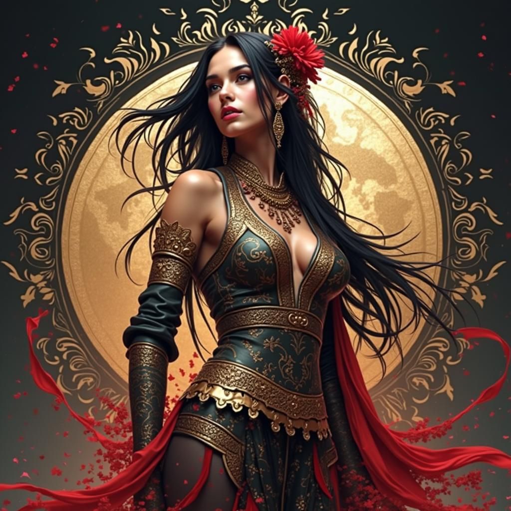 Fantasy Portrait of a Beautiful Maiden