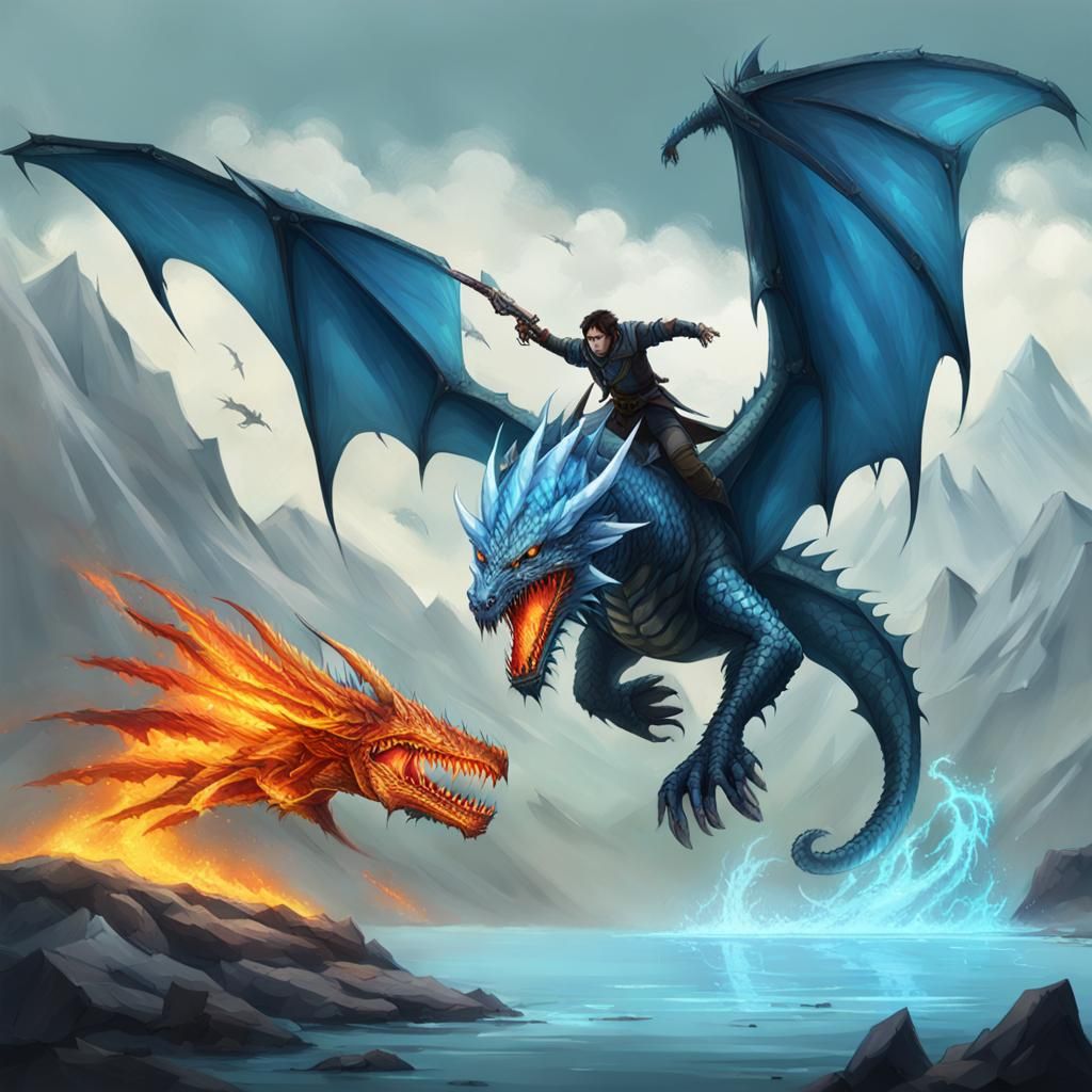 Elemental Shadow Assassin on Undead Dragon