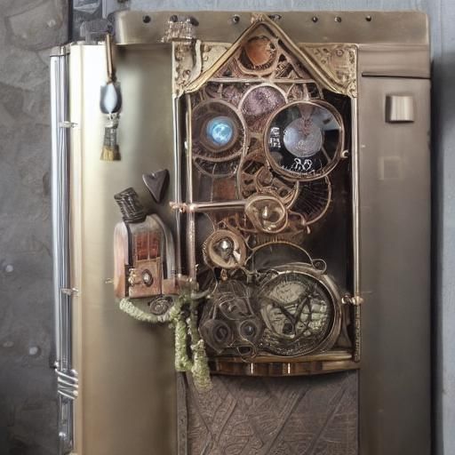 steampunk refrigerator