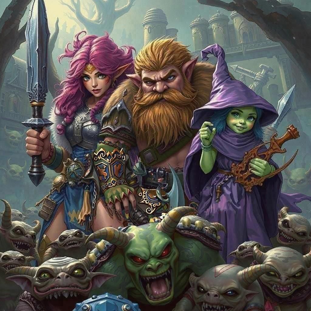 Fantasy Heroes Face Goblin Hoard on Novel Cover