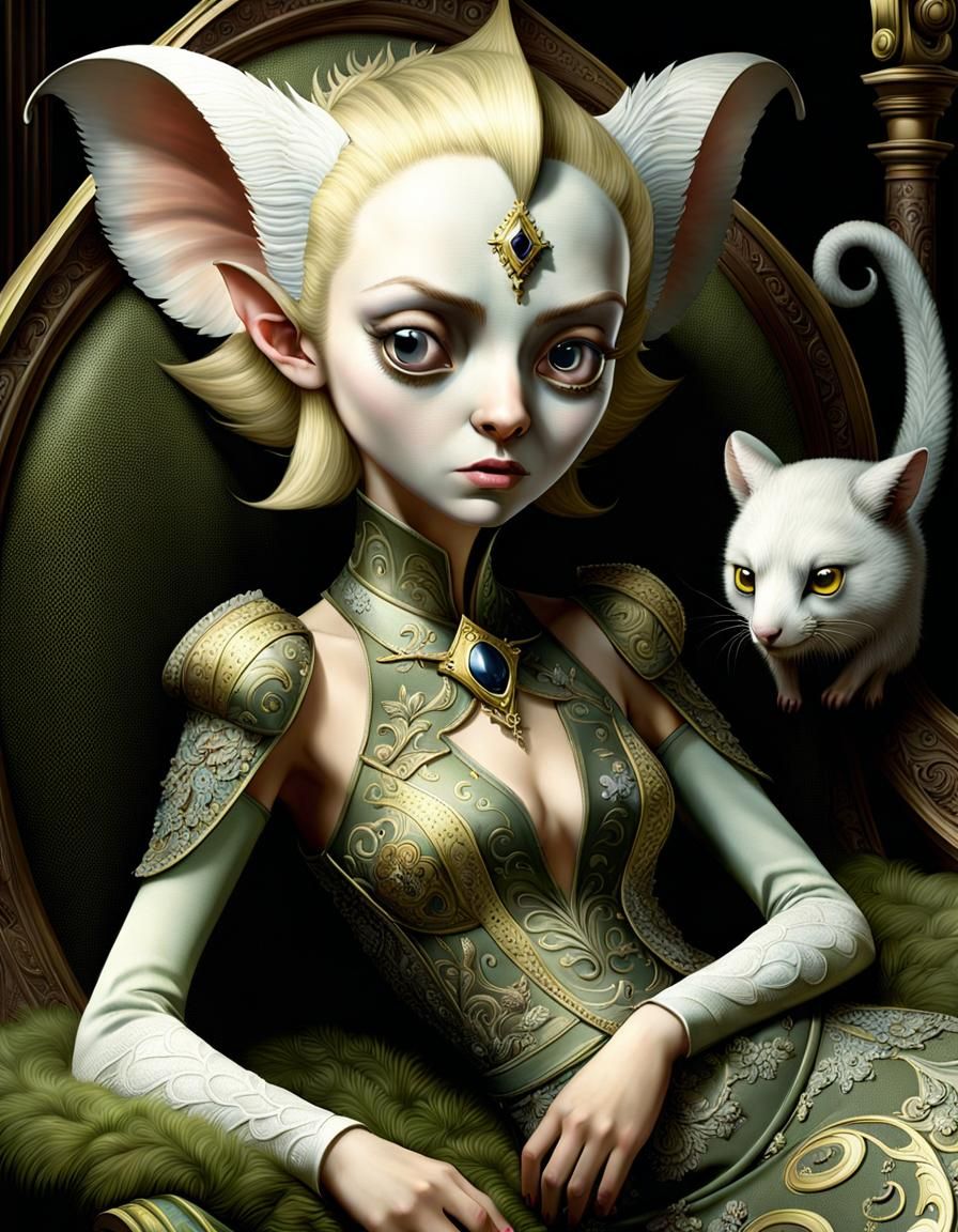 Anthropomorphic Sloth as Deadly Sin: Digital Painting