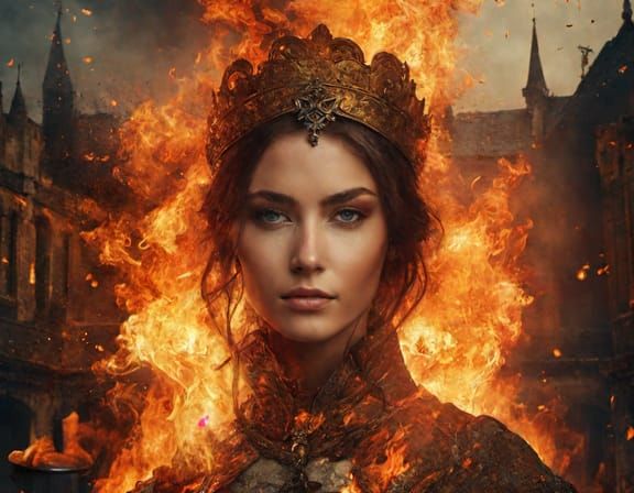 Enchanting Fire Mage Casting a Spell