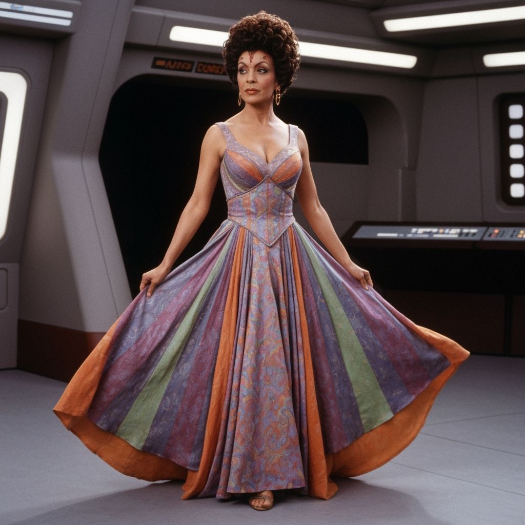 Lwaxana Troi on the USS Enterprise