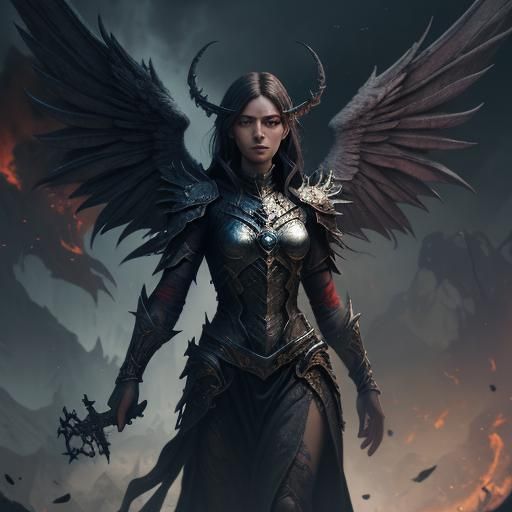 Angels and Demons: Detailed Matte Painting in 8k